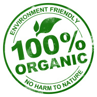 stock photo 14325799 100 organic stamp